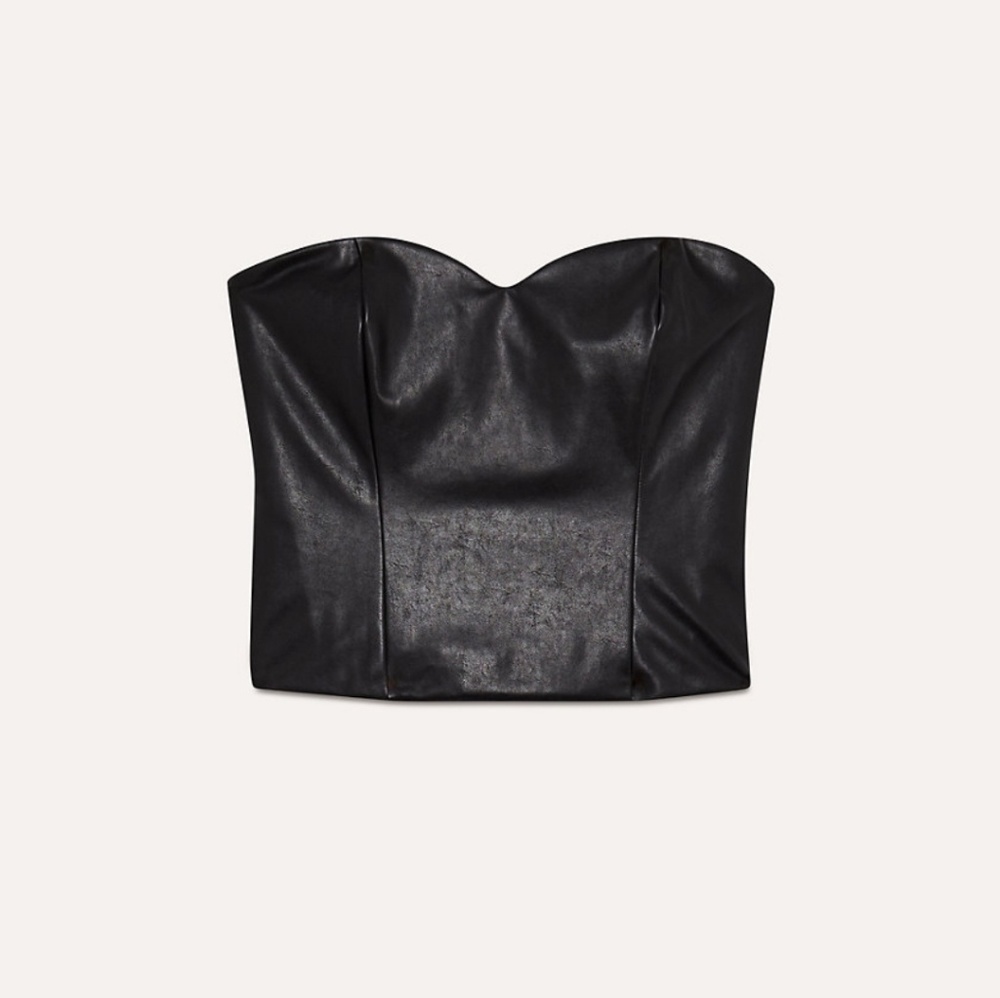 NWT ARITZIA TALULA Bustier Leather tube top